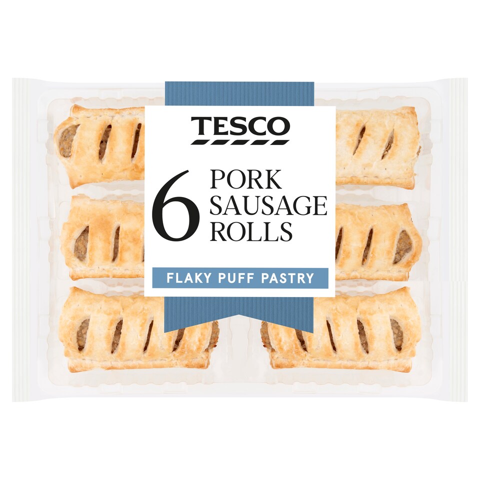 Tesco 6 Sausage Rolls 360G