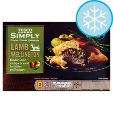 TESCO SIMPLY LAMB WELLINGTON 600G