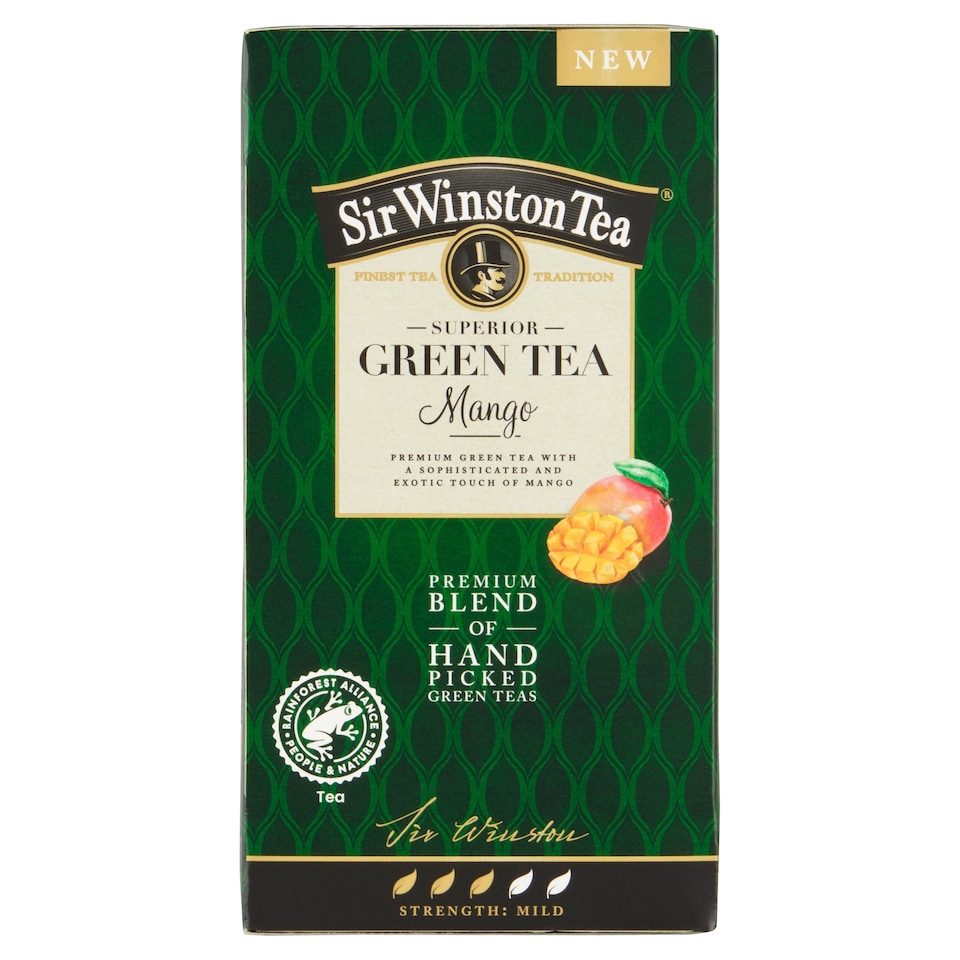 image 1 of Sir Winston Tea Green Tea Mango 20 x 1.75 g (35 g)