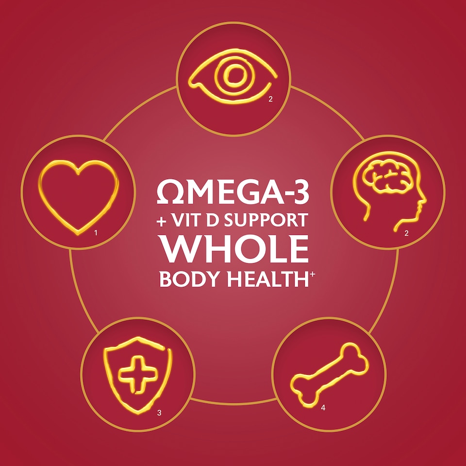 image 1 of Seven Seas Omega-3 & Immunity Fish Oil Capsules 30 Day Duo Pack