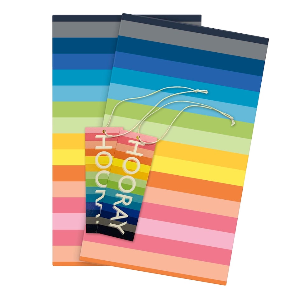 Tesco Multicoloured Stripe 2 Sheet 2 Tags