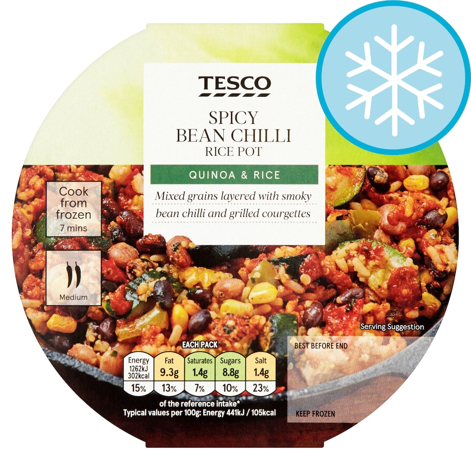 Pot Rice Tesco Tesco Spicy Bean Chilli Rice Pot 300g - Tesco Groceries