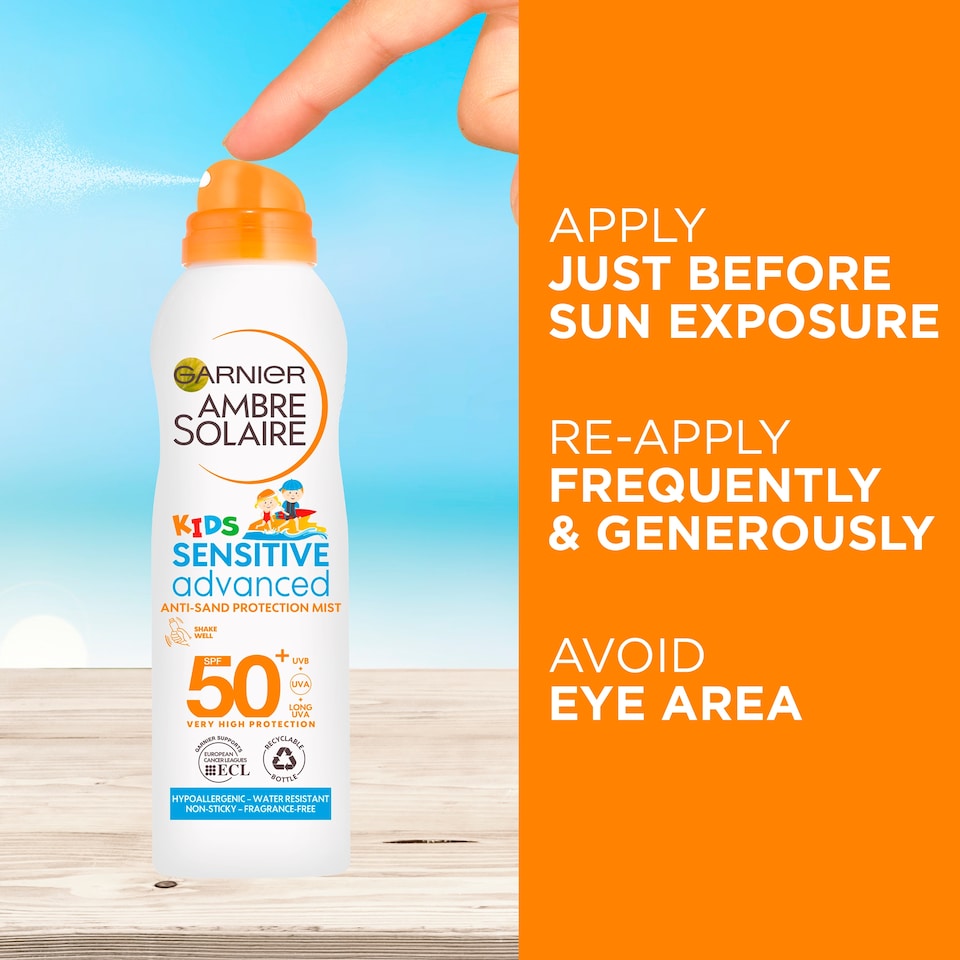 image 1 of Ambre Solaire Kids Spray Anti Sand Spf 50 200Ml
