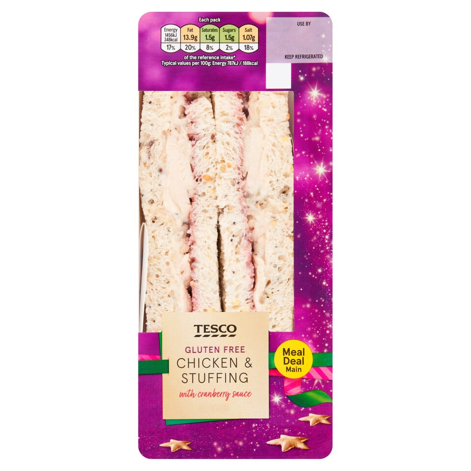 Tesco Gluten Free Chicken & Stuffing Sandwich