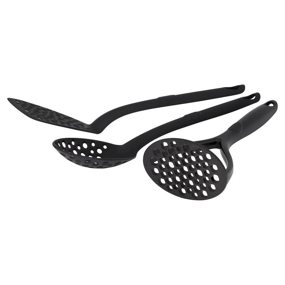 image 1 of Tesco 3 Piece Nylon Utensil Set
