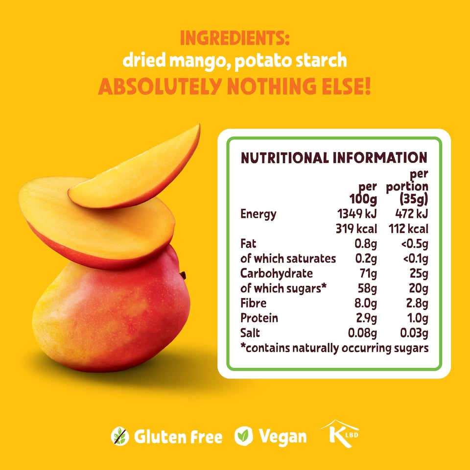image 1 of BEAR Fruit Dried Mango 35g
