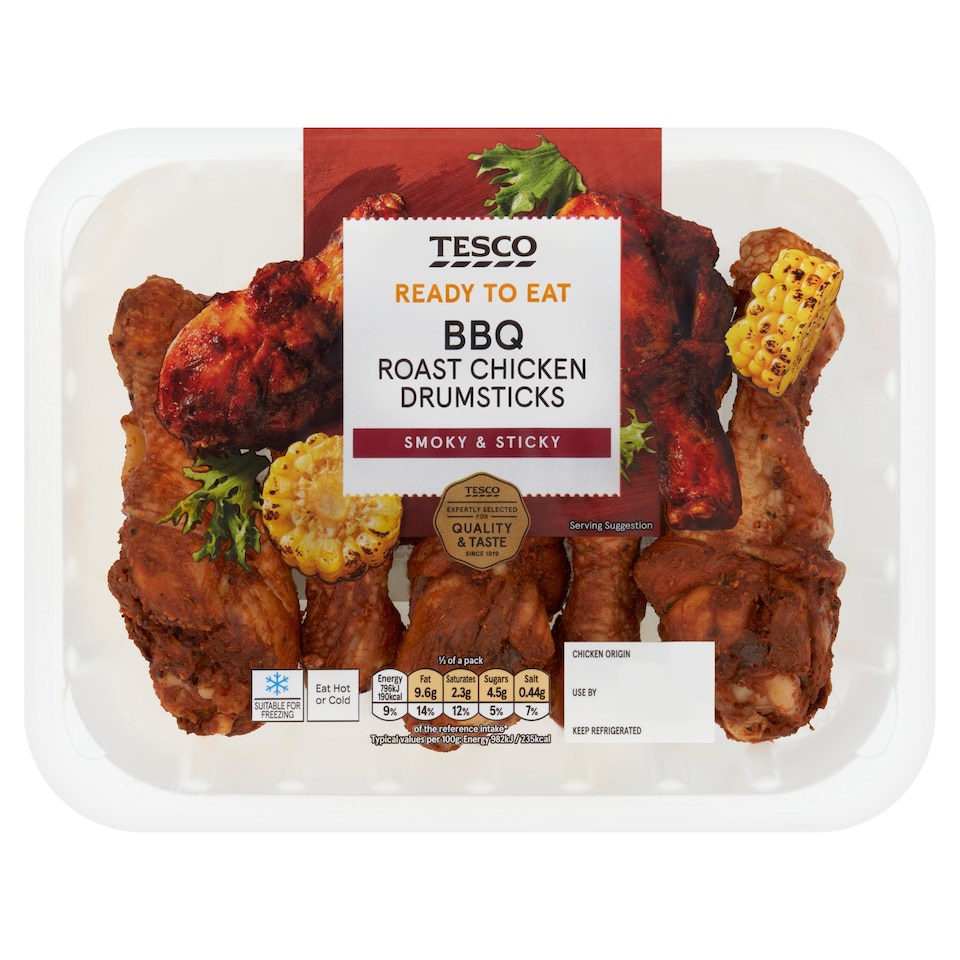 Tesco BBQ Roast Chicken Drumsticks 430g