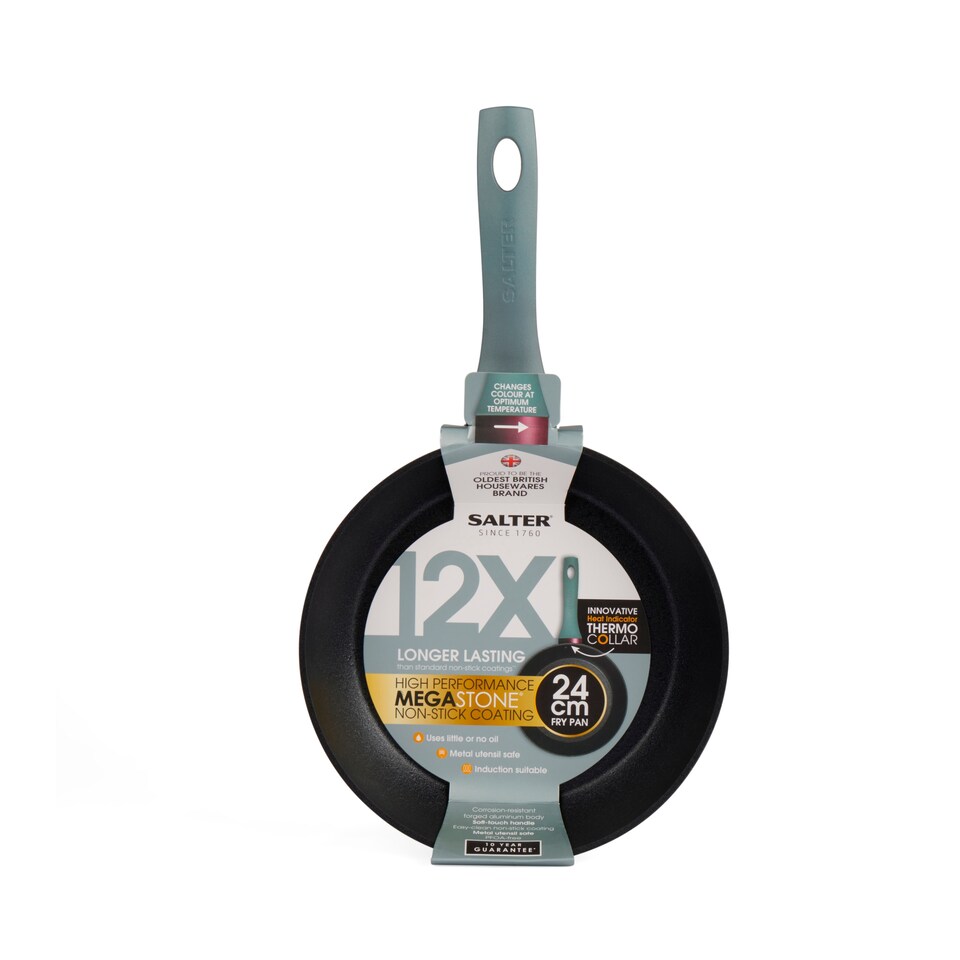 image 1 of Salter Megastone Thermo Collar Frypan 24Cm
