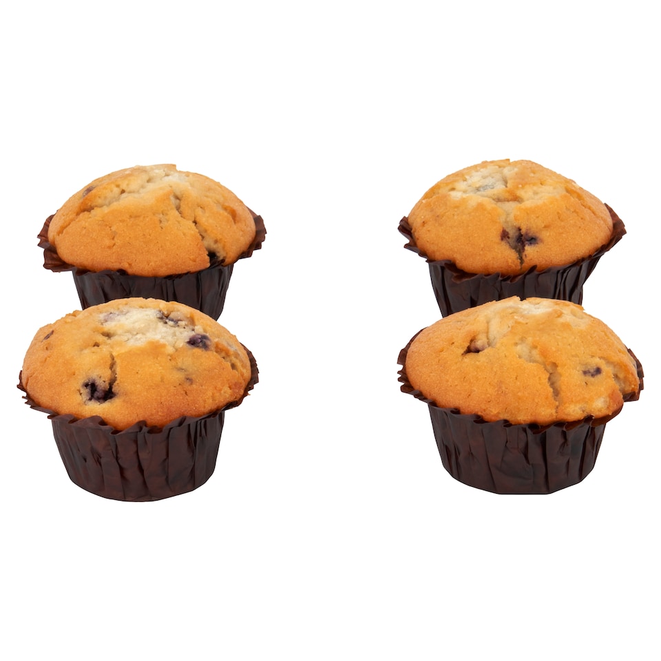 image 1 of Tesco Blueberry Muffins 4 Pack
