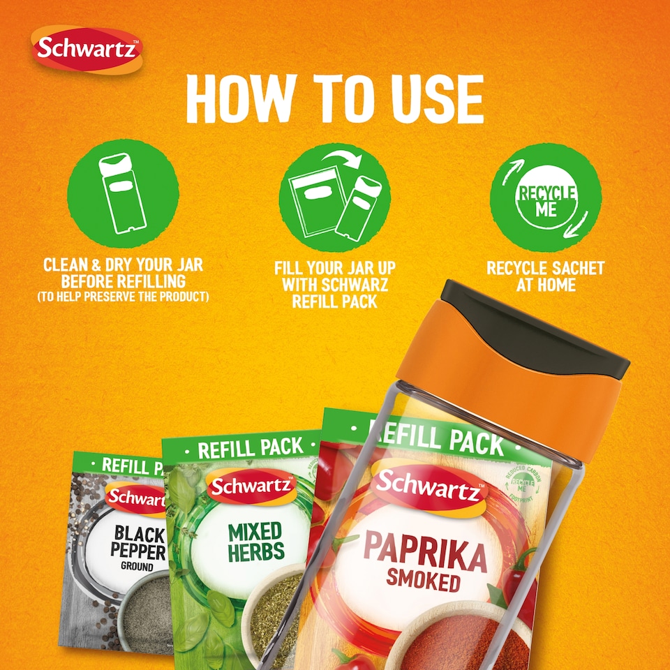 image 1 of Schwartz Smoked Paprika Refill Pack 32g