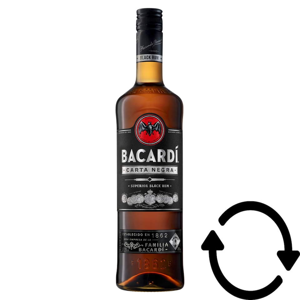Bacardi Carta Negra Rum 37,5% 700 ml
