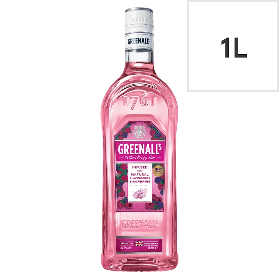 Greenalls Wild Berry Pink Gin 1 Litre