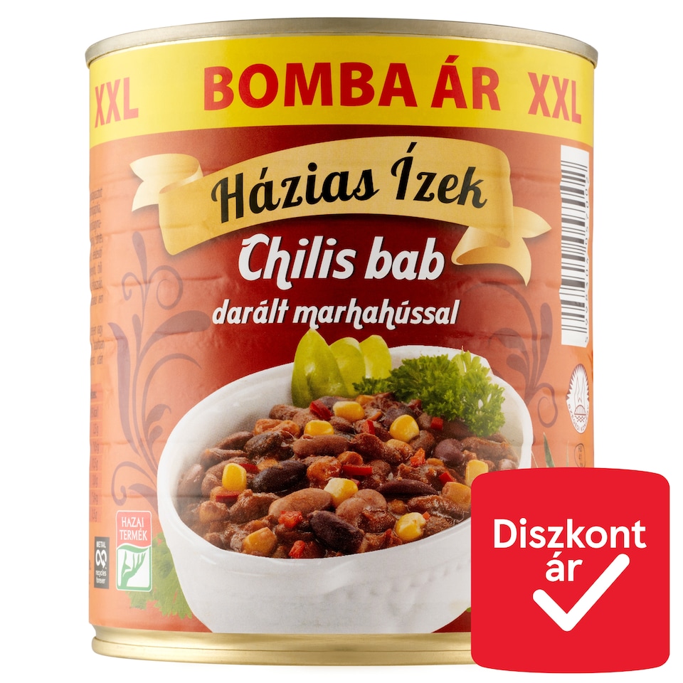 Házias Ízek chilis bab darált marhahússal 800 g