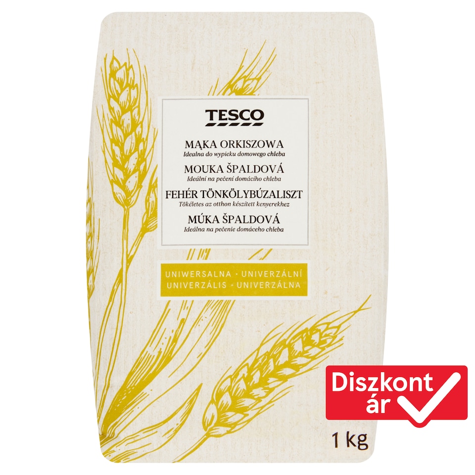 Tesco fehér tönkölybúzaliszt 1 kg