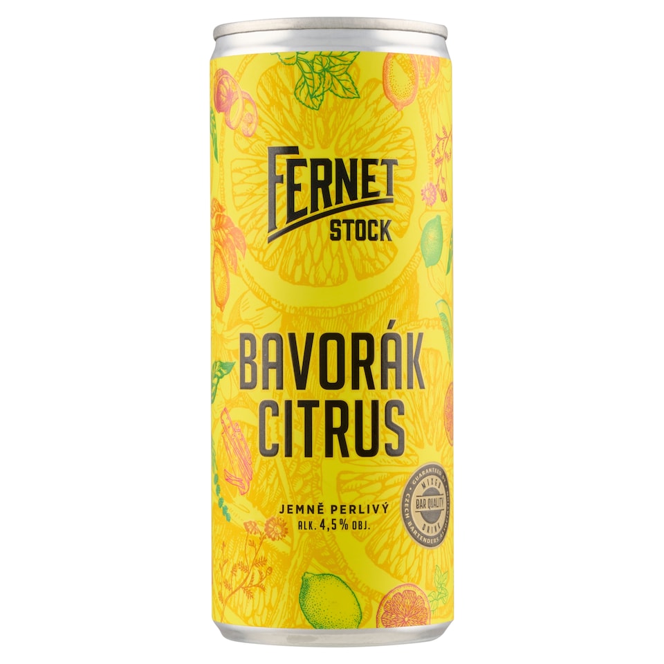 image 1 of Fernet Stock Bavorák Citrus Carbonated Mixed Alcoholic Drink 250 ml