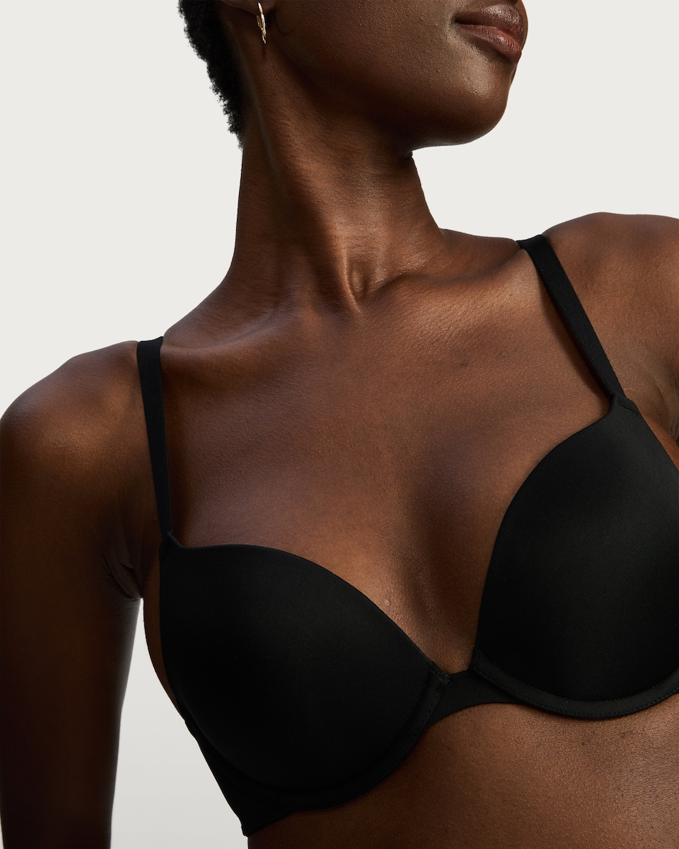 image 1 of F&F 3-Pack Padded Push Up T-Shirt Bras in Multi