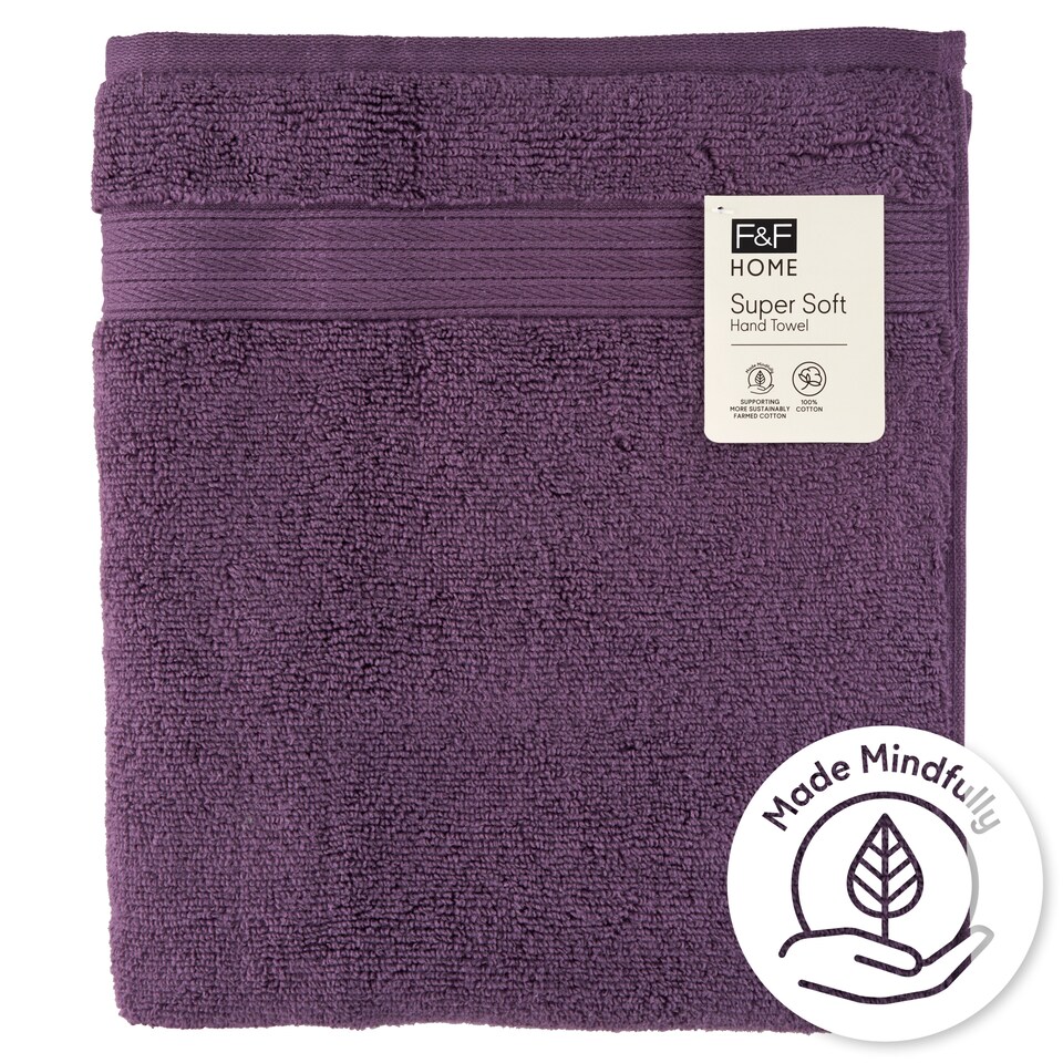 F&F Home Super Soft Purple kéztörlő 50 cm x 90 cm