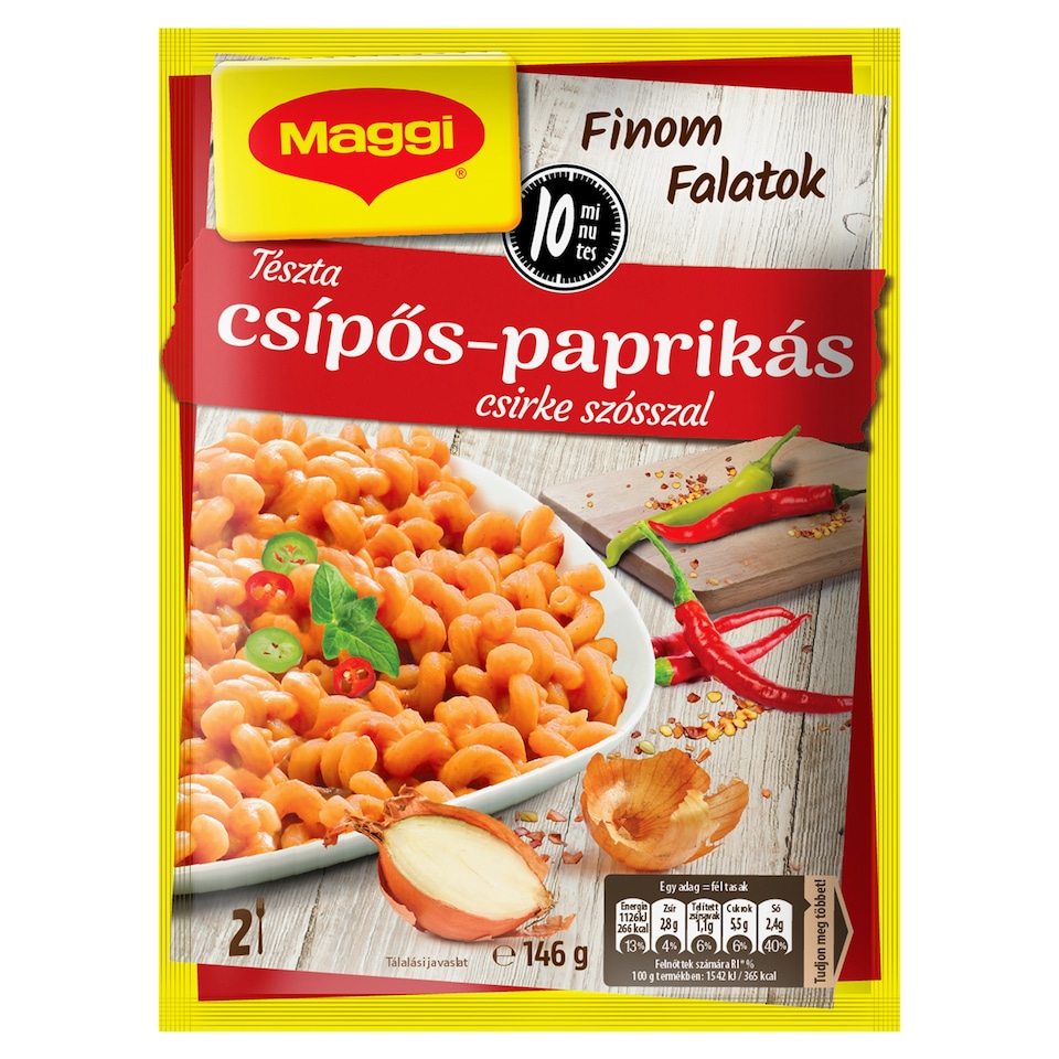 Maggi Finom Falatok tészta csípős-paprikás csirke szósszal 146 g