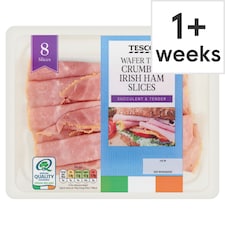 Tesco Wafer Thin Crumbed Irish Ham Slices 100g