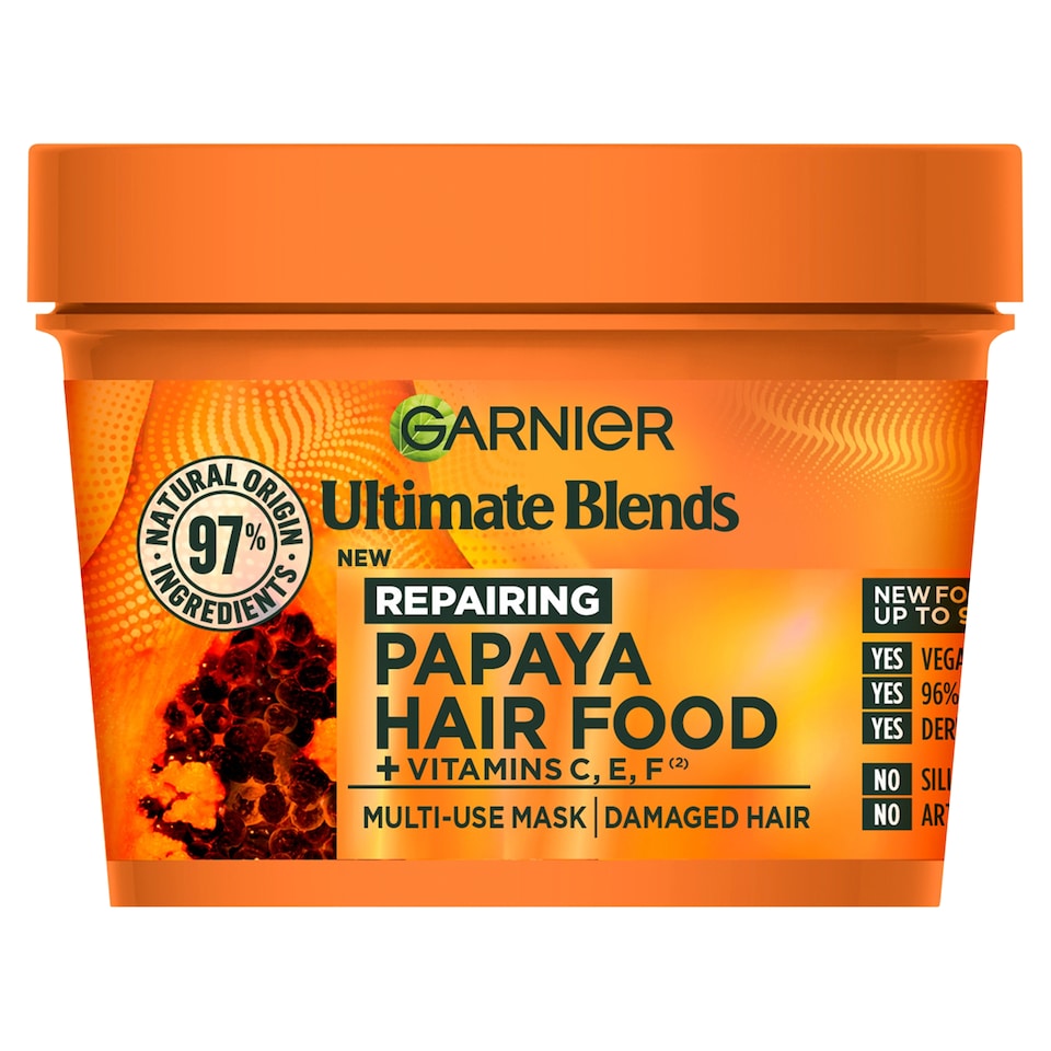 image 1 of Garnier Ultimate Blends Hair Food Papaya 3in1 Mask 400ml