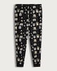 image 4 of Disney Star Wars Mandalorian Fleece Pyjama Bottoms in Black