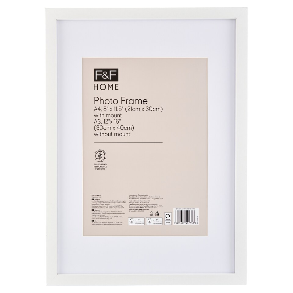 F&F Home White 2 v 1 rám