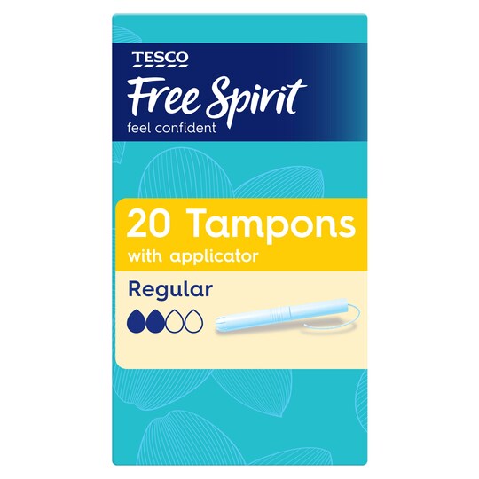 Tesco Free Spirit Regular Applicator Tampons 20 Pack Tesco Groceries