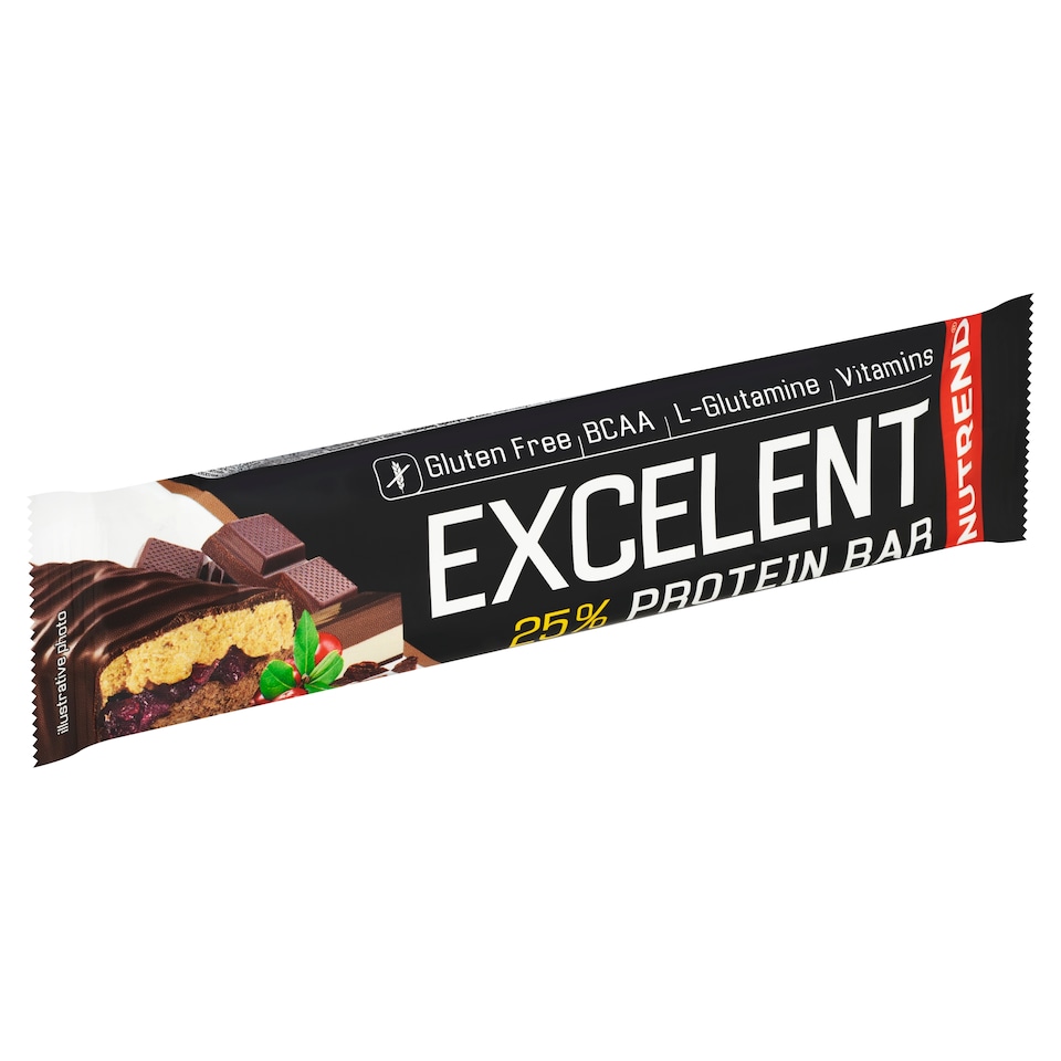 Nutrend Excelent Protein Bar Double příchuť čokoláda+nugát s brusinkami 85g