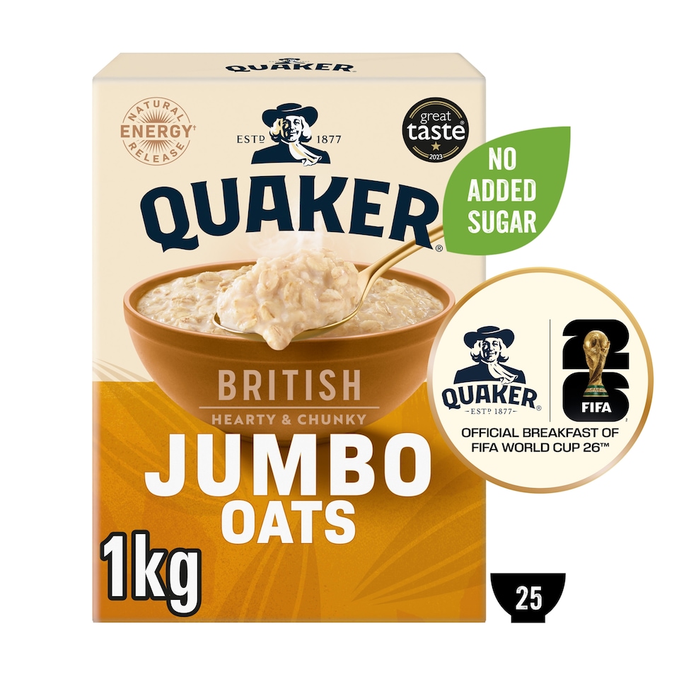image 1 of Quaker Jumbo Porridge Oats 1kg