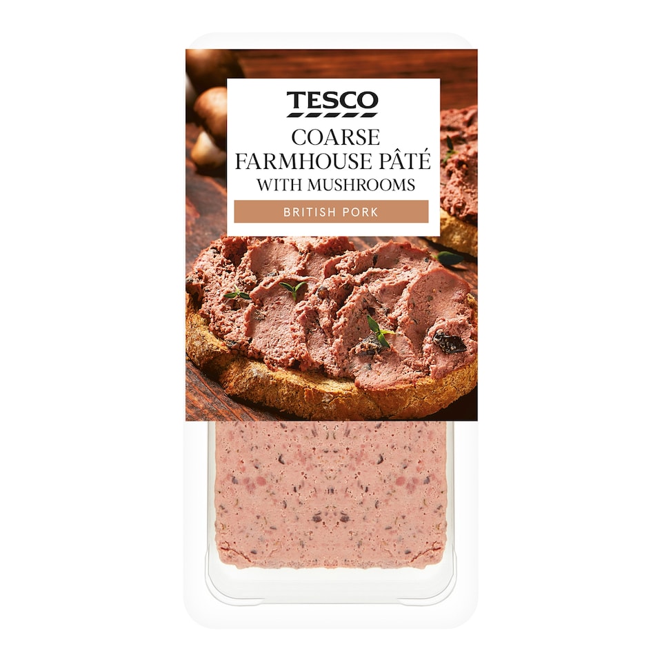 Tesco Farmhouse Pate With Mushrooms 200G