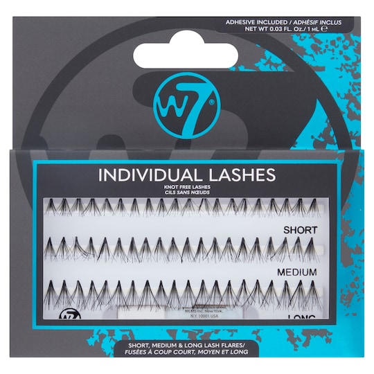 W7 Individual Lashes Knot Free Lashes Set Tesco Groceries