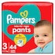 image 1 of Pampers Baby-Dry Nappy Pants Size 3 Essential Pack 44 Pack