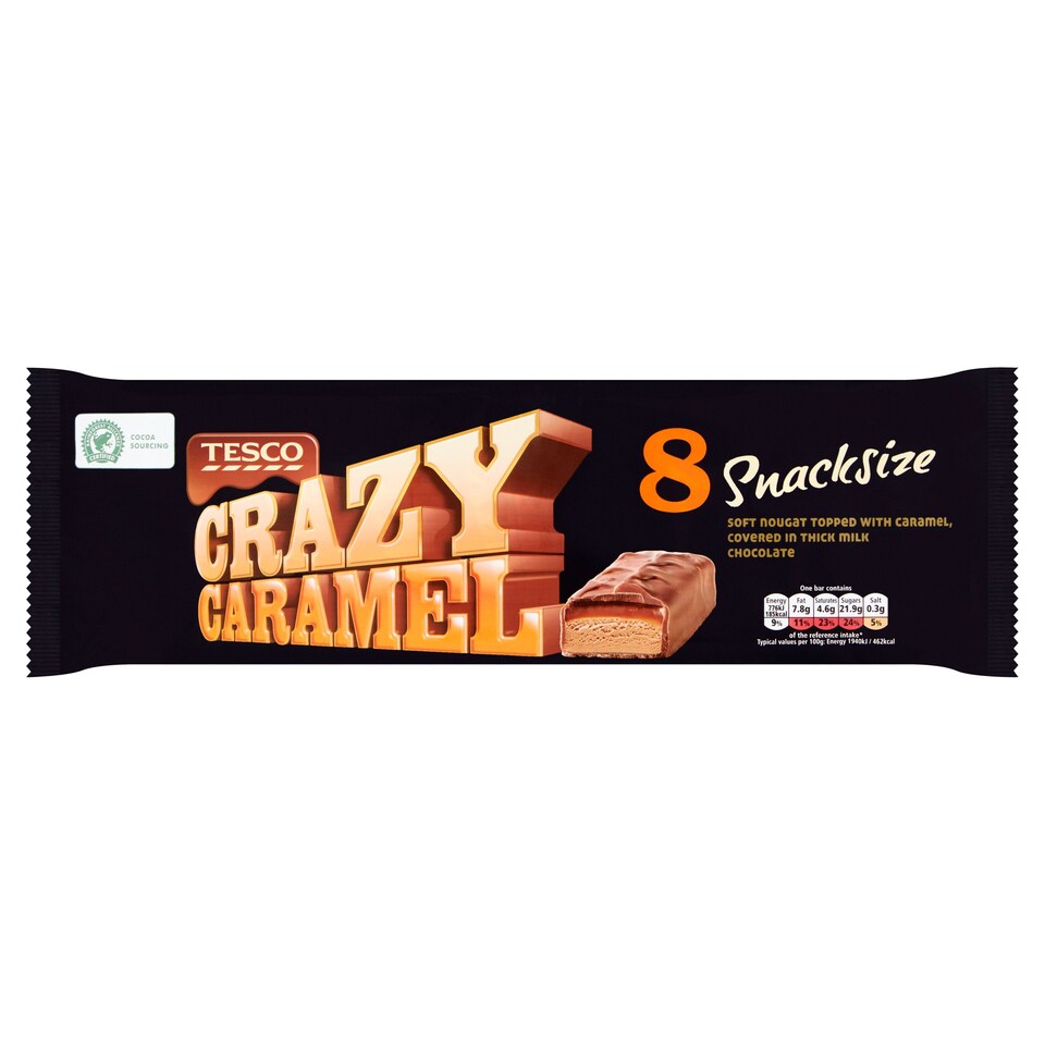 Tesco Crazy Caramel 8 Pack 320G Ce