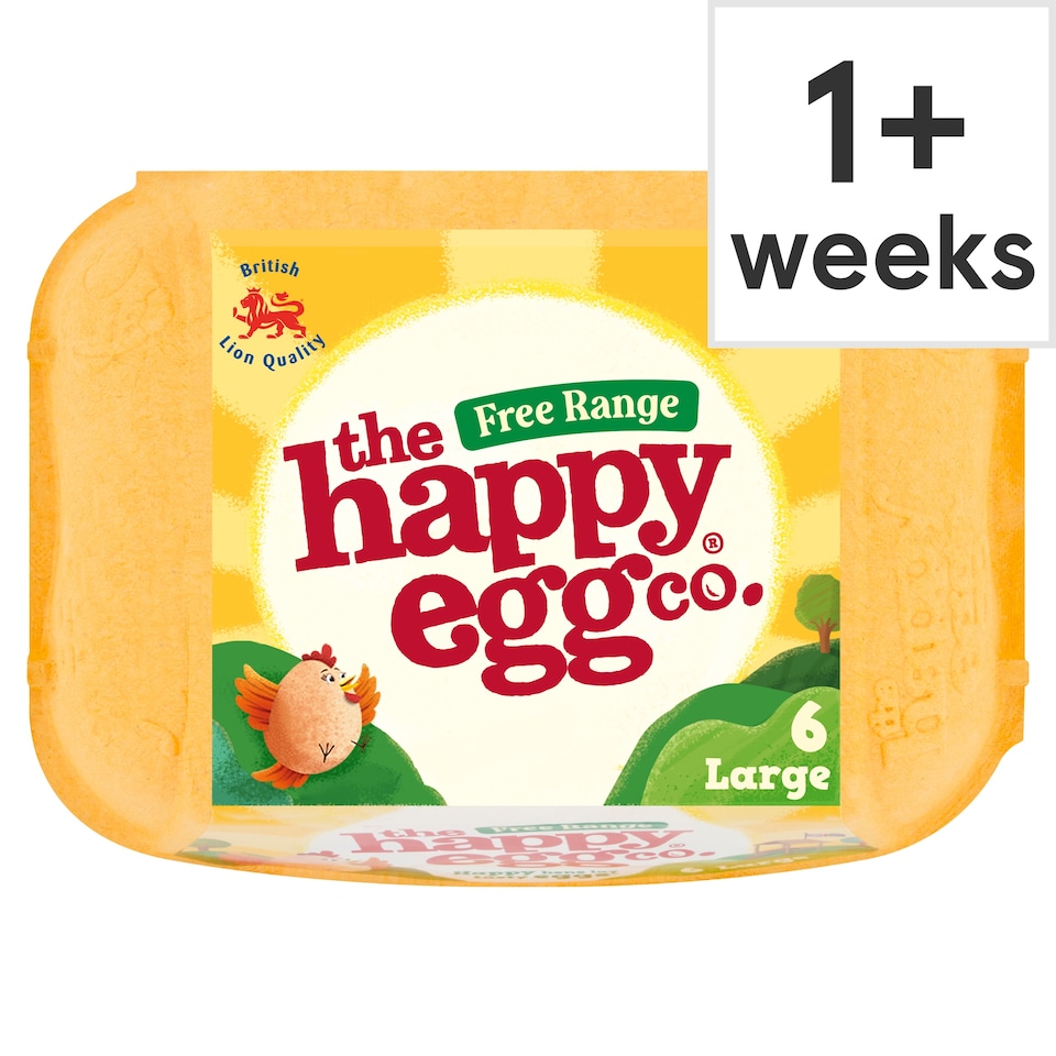 image 1 of Happy Egg Free Range Eggs Large 6 Pack