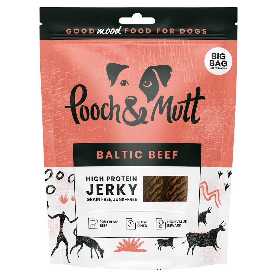 Pooch & Mutt Baltic Beef Jerky for Dogs 210g