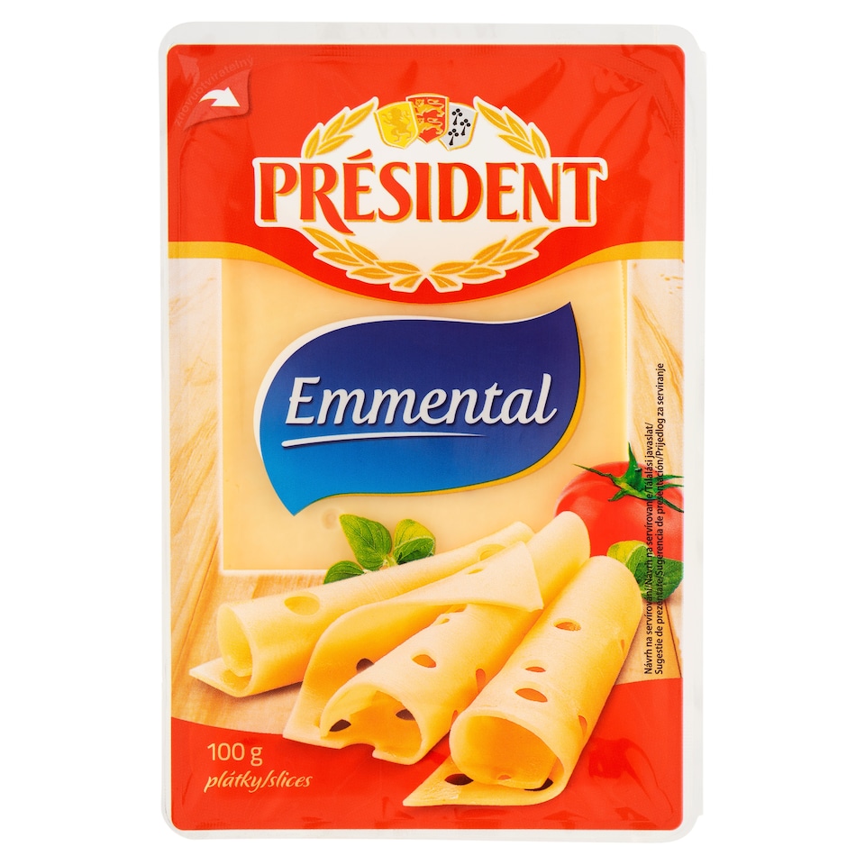 image 1 of Président Emmental Slices 100g