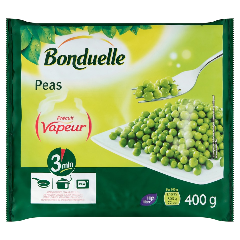 Bonduelle Vapeur gyorsfagyasztott zöldborsó 400 g 1. kép