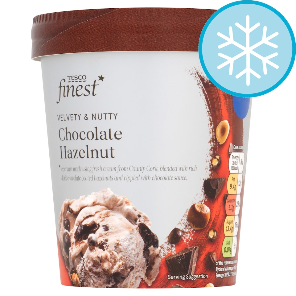 Tesco Finest Chocolate Hazelnut Ice Cream 500ml