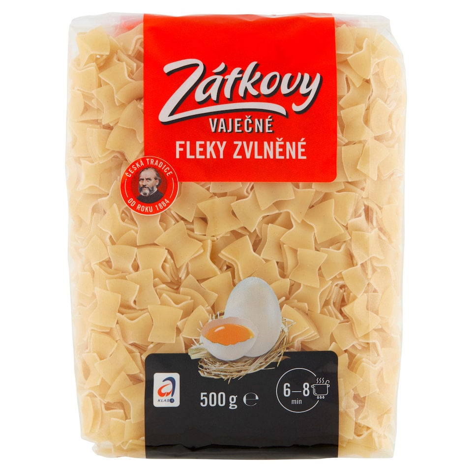 Obrázek 1 pro produkt Zátkovy Vaječné Fleky zvlněné 500g