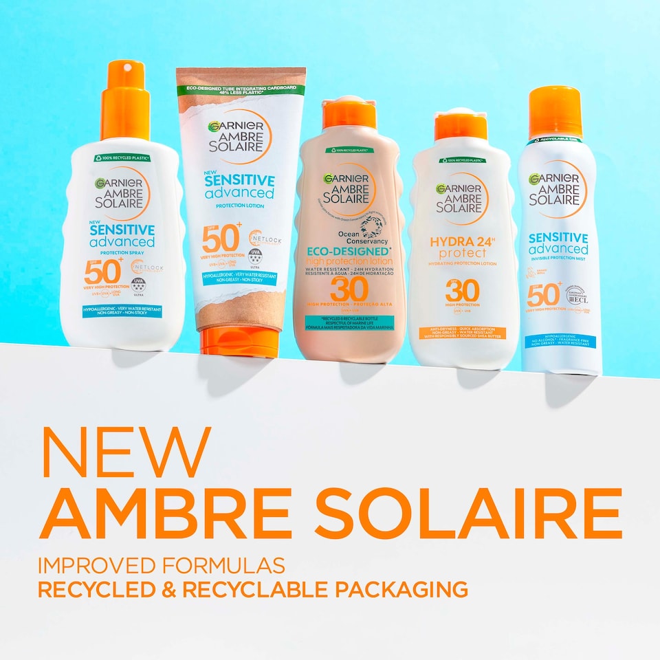 image 1 of Garnier Ambre Solaire Sensitive Advanced Protection Lotion Spf 50 200Ml