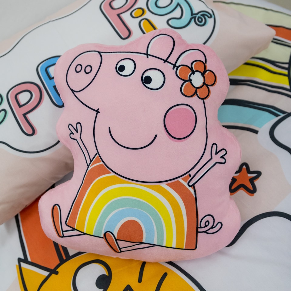 image 1 of Peppa Pig Shaped Cushion