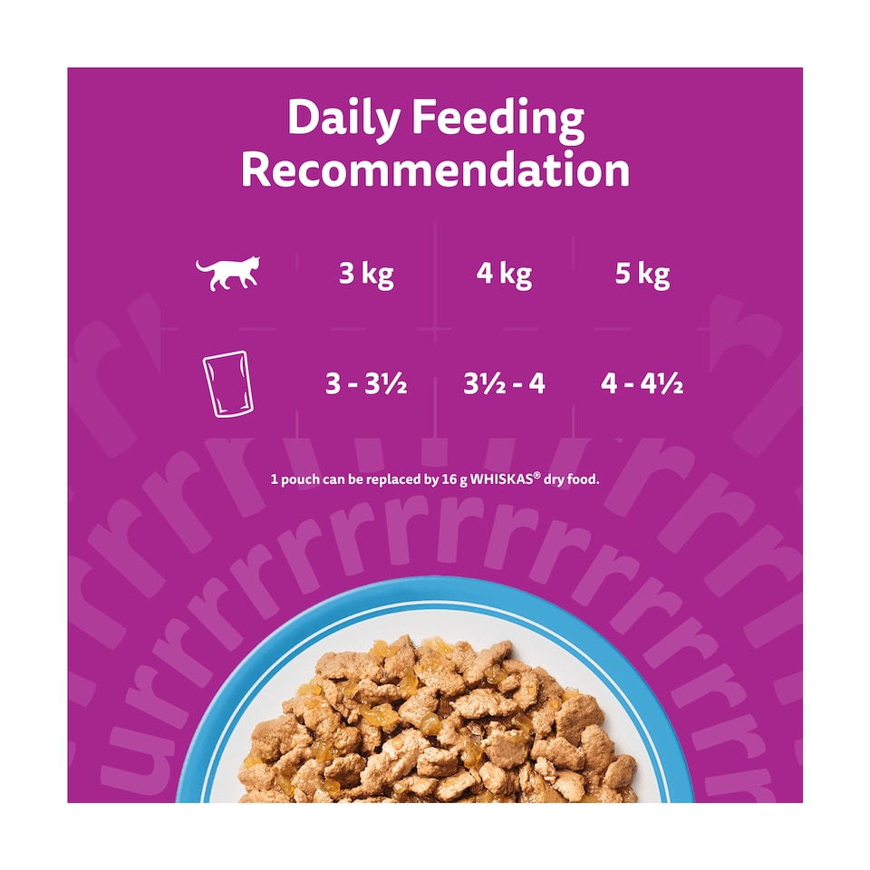 image 1 of Whiskas Adult Cat Food Pouches Fish Favourites in Jelly 40x85g