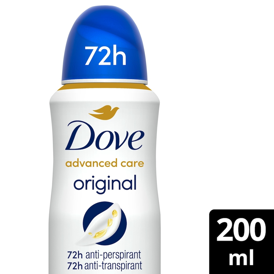 image 1 of Dove Women Original 72h Advanced Care Antiperspirant Deodorant 200ml