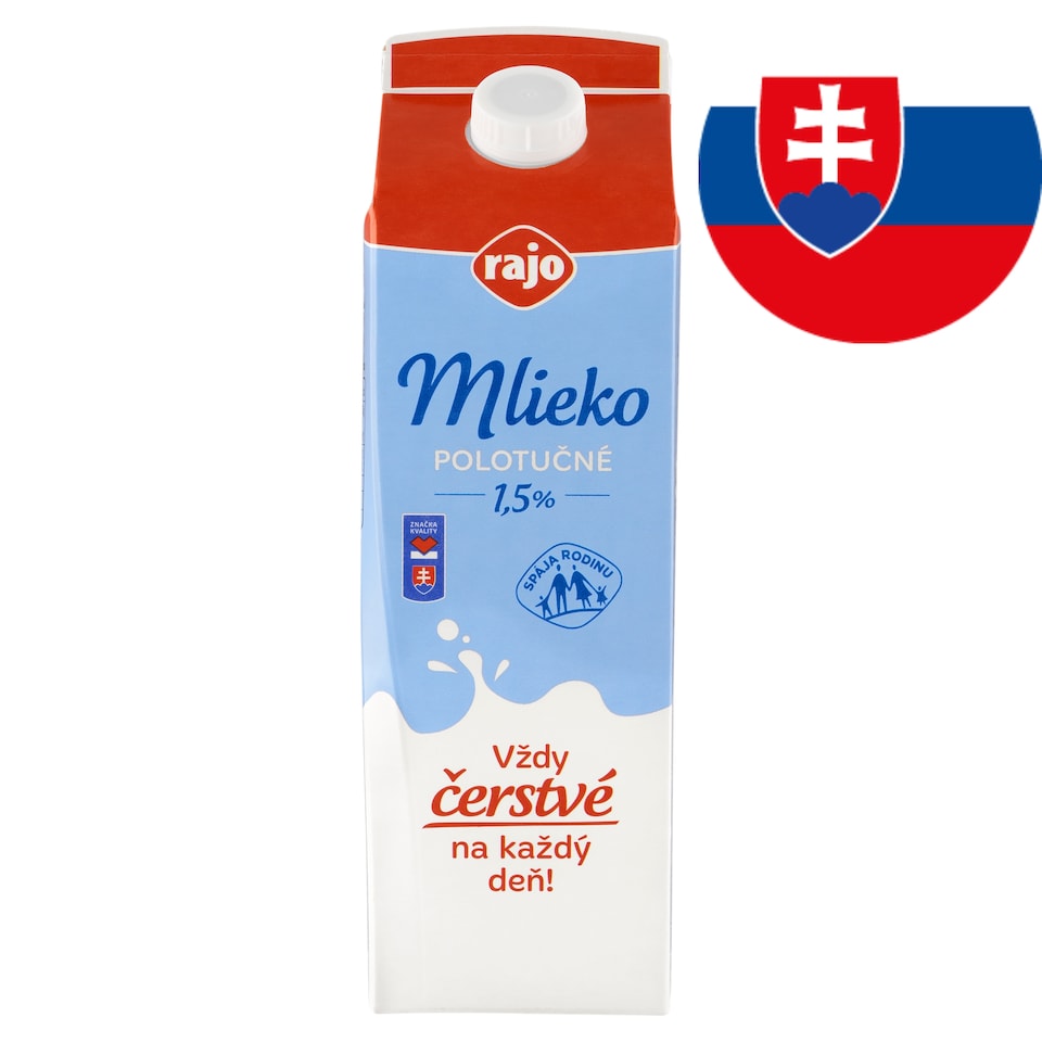 Rajo Semi-Skimmed Milk 1.5% 1 L
