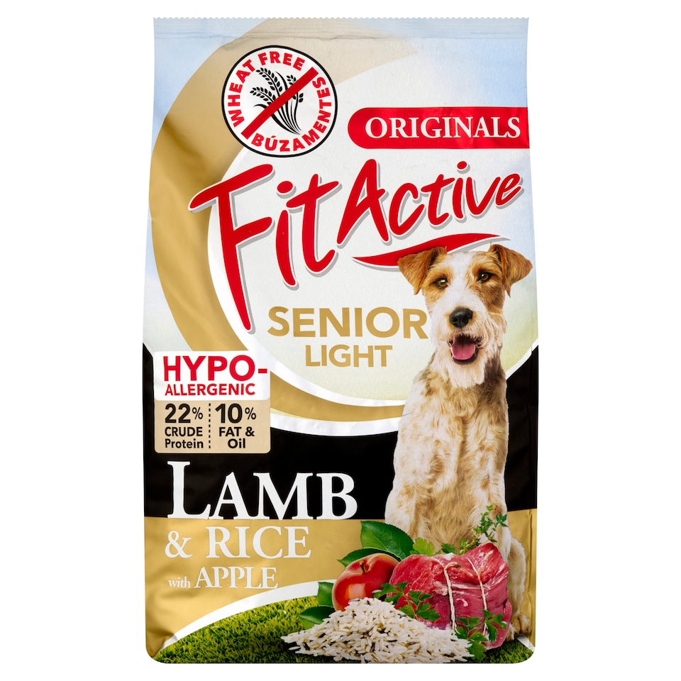 FitActive Senior Light Hypoallergenic Lamb & Rice with Apple búzamentes száraz eledel 4 kg