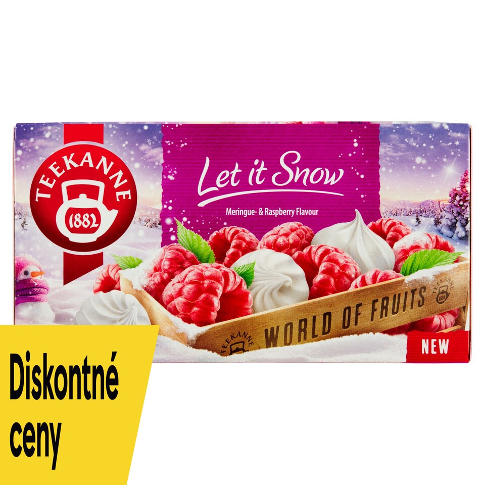 obrázok 1 z Teekanne World of Fruits Let it Snow Merinque-Raspberry ovocno-bylinný čaj 20 x 2,25 g (45 g)
