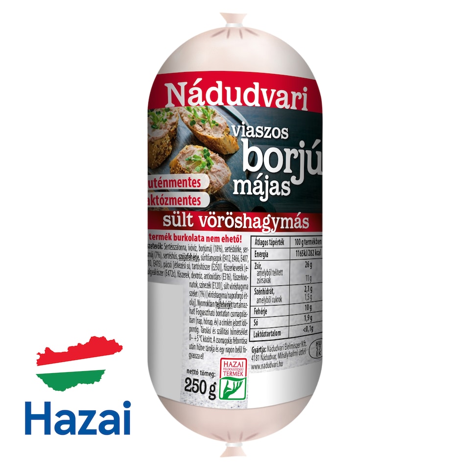 Nádudvari Fried Wax Packed Veal Liver with Red Onions 250 g