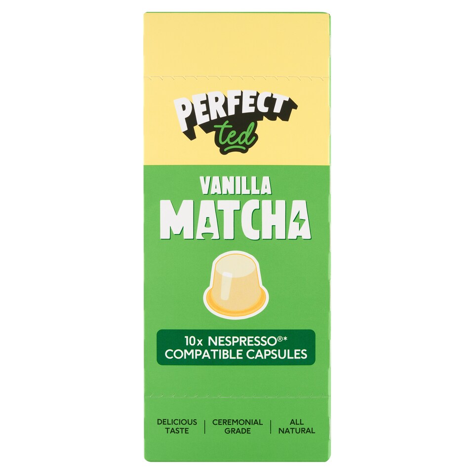 Perfect Ted Matcha Nespresso kompatibilní kapsle vanilka 10 x 5g (50g)
