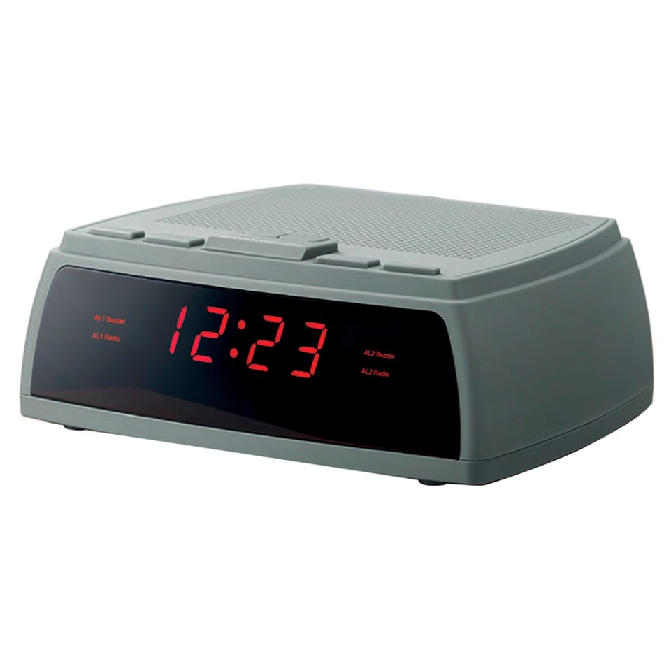 Tesco Clock Radio Grey