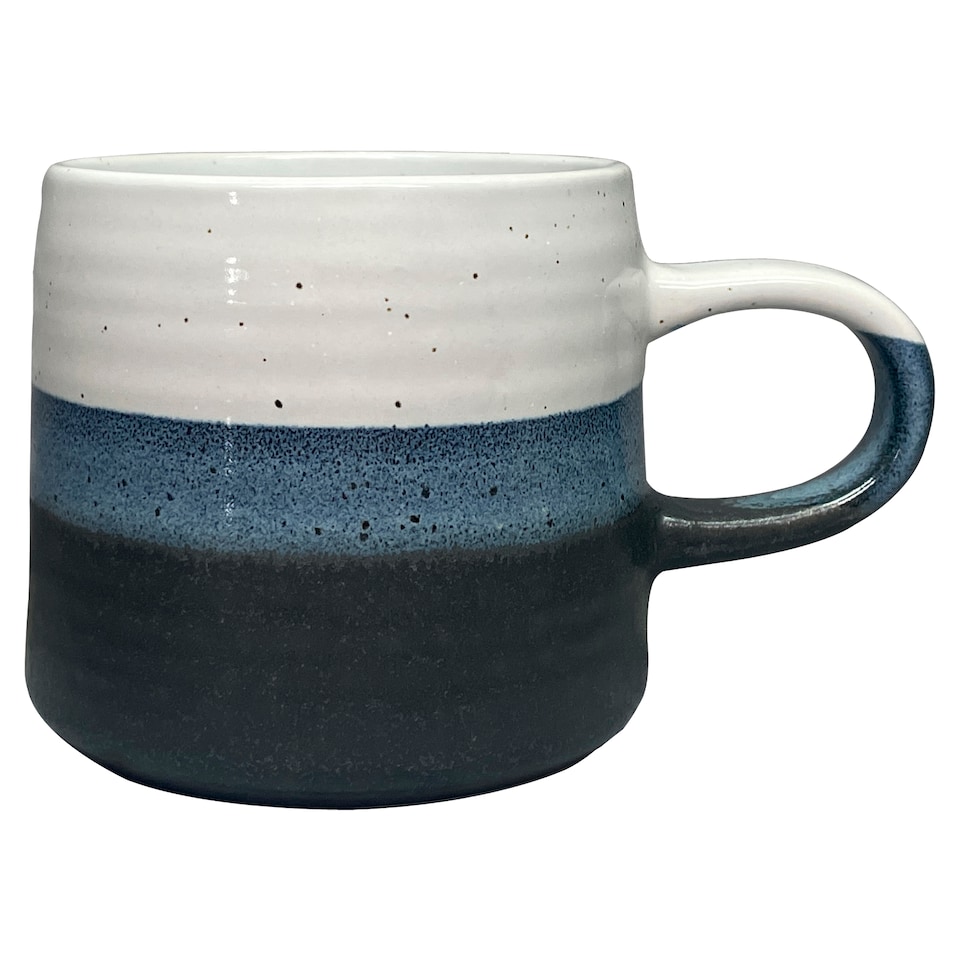 F&F Home Blue Striped Mug 390ml